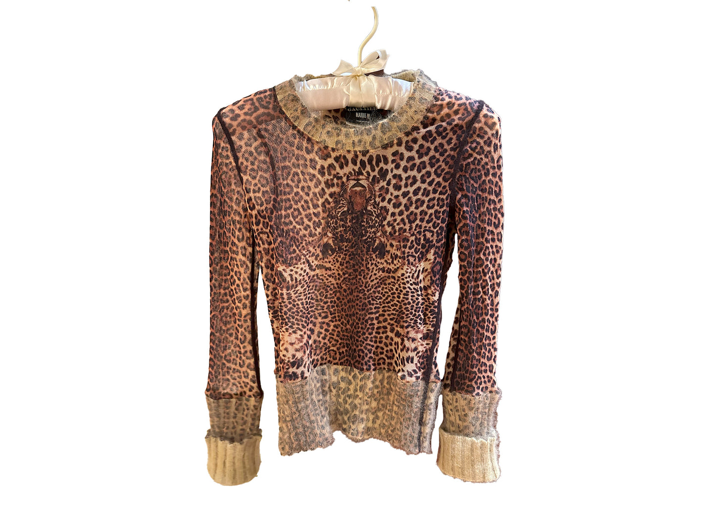 JEAN PAUL GAULTIER Oberteil mit Leopardenmuster