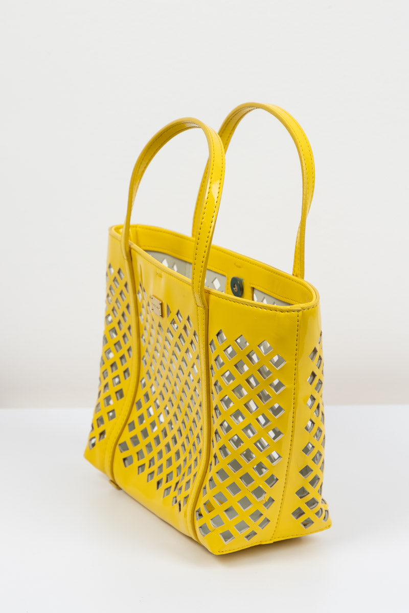 DOLCE & GABBANA Yellow Leather Girls Handbag | Stylish and Timeless Piece