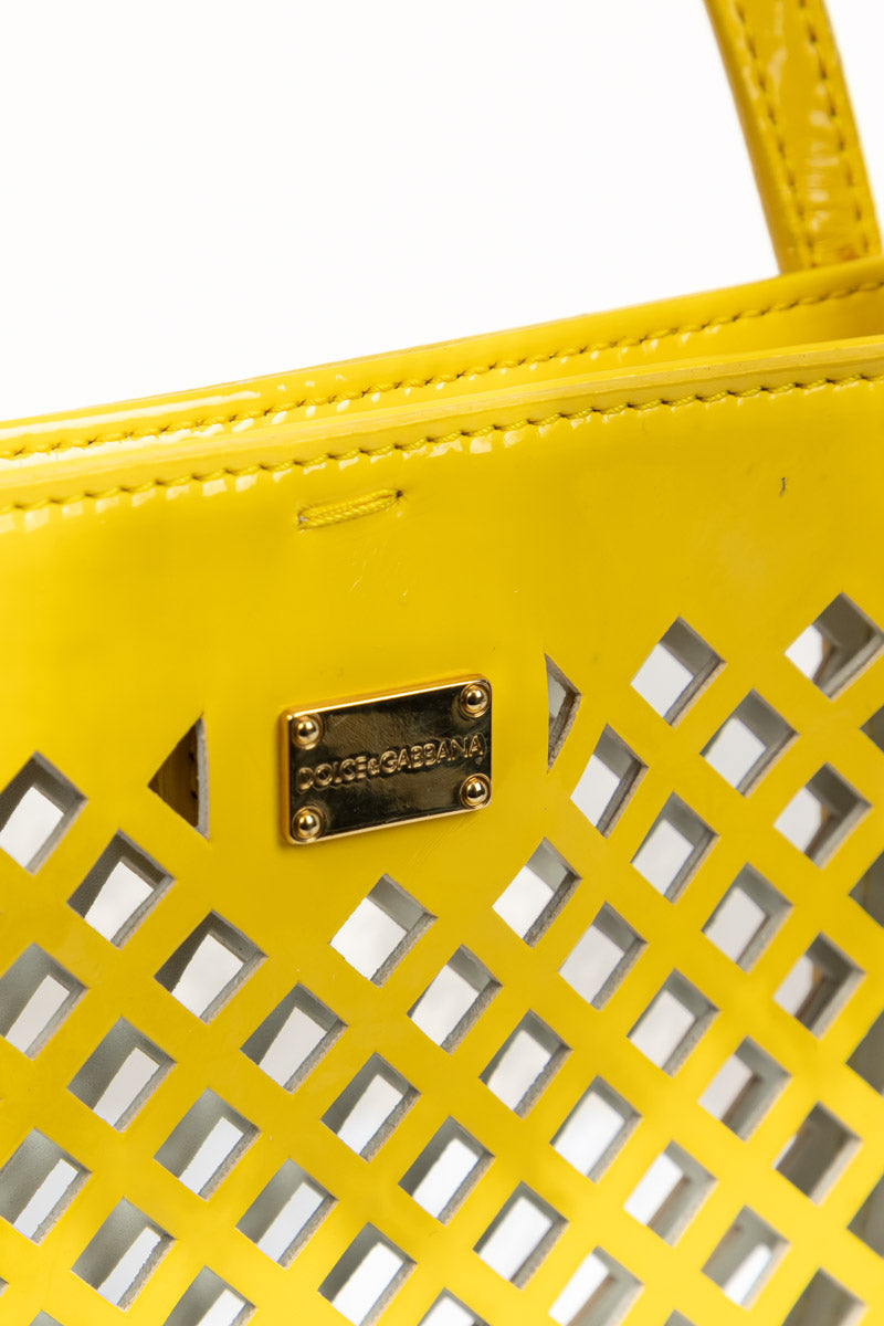 DOLCE & GABBANA Yellow Leather Girls Handbag