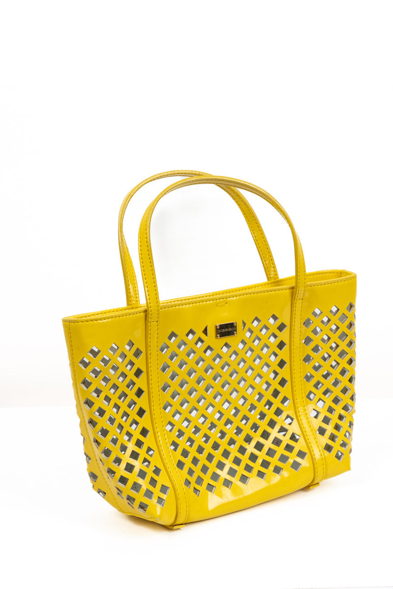 DOLCE & GABBANA Yellow Leather Girls Handbag