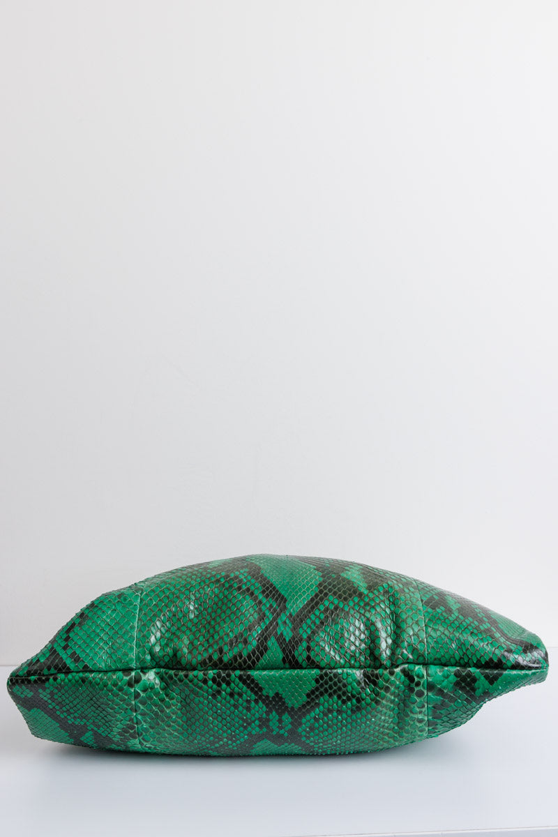 GUCCI Green Python Leather Shoulder Bag | Exquisite Elegance and Luxury