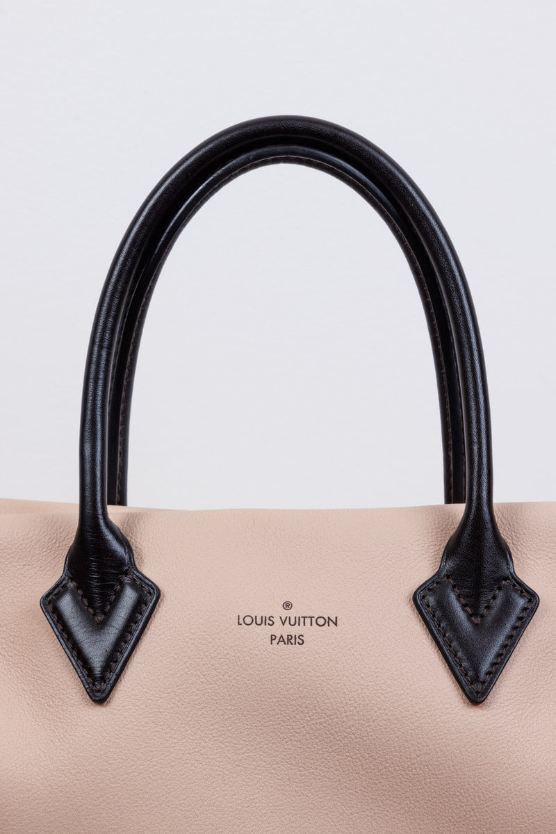 LOUIS VUITTON Monogramm Veloursleder Beige Cachemire Tuffetage W BB Tasche
