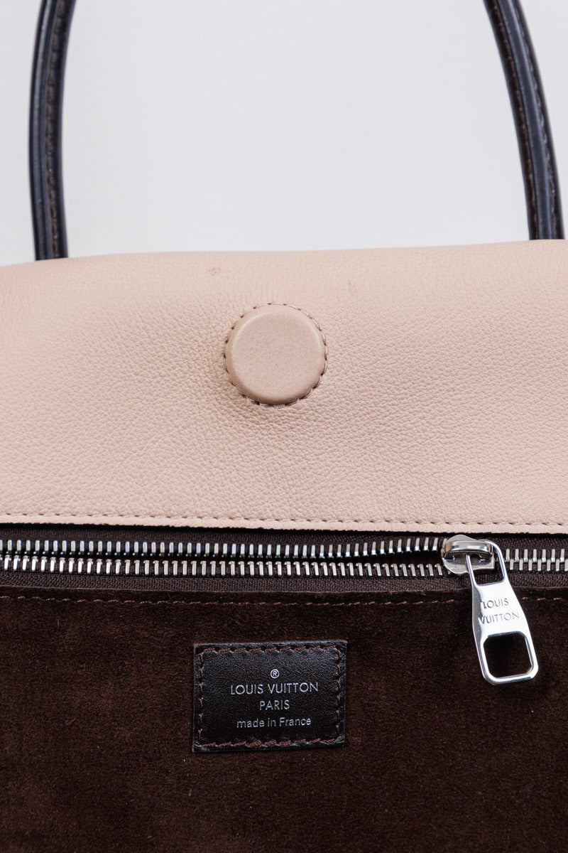 LOUIS VUITTON Monogramm Veloursleder Beige Cachemire Tuffetage W BB Tasche