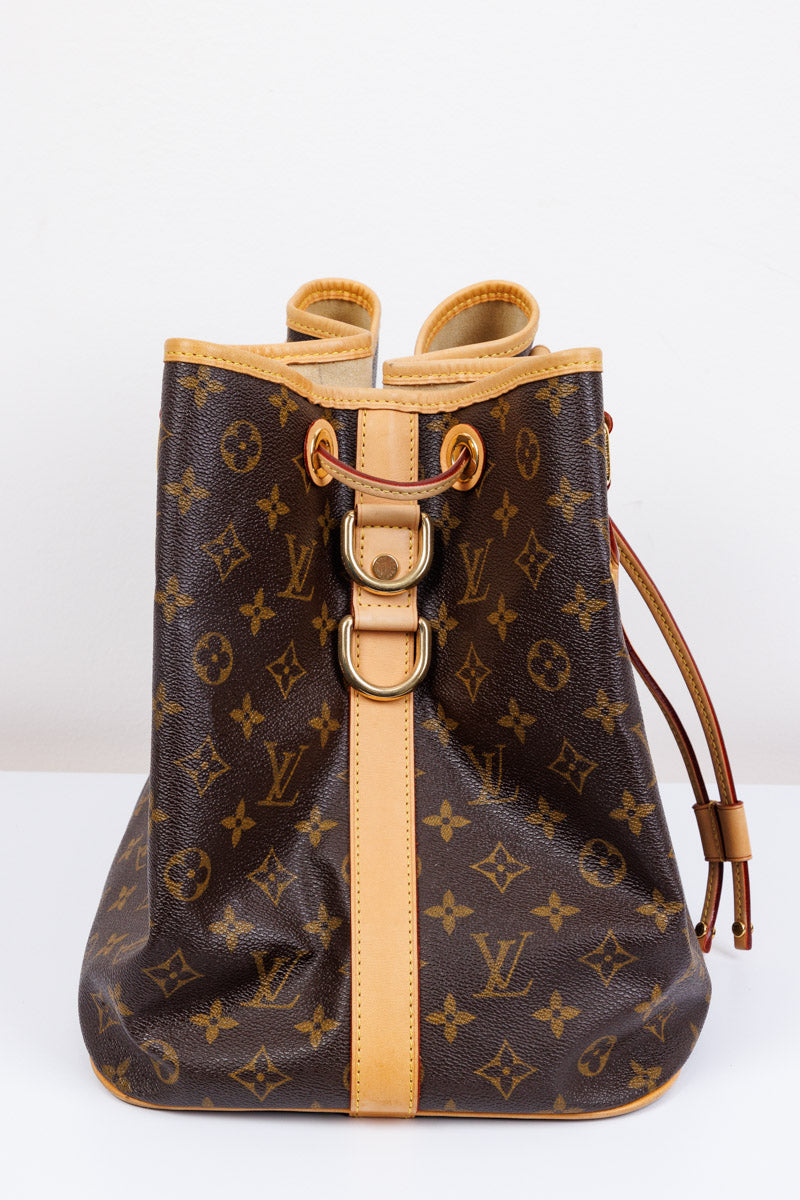 LOUIS VUITTON מונוגרמה בד ניאו חום תיק דלי