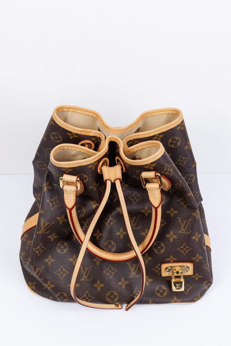 LOUIS VUITTON מונוגרמה בד ניאו חום תיק דלי