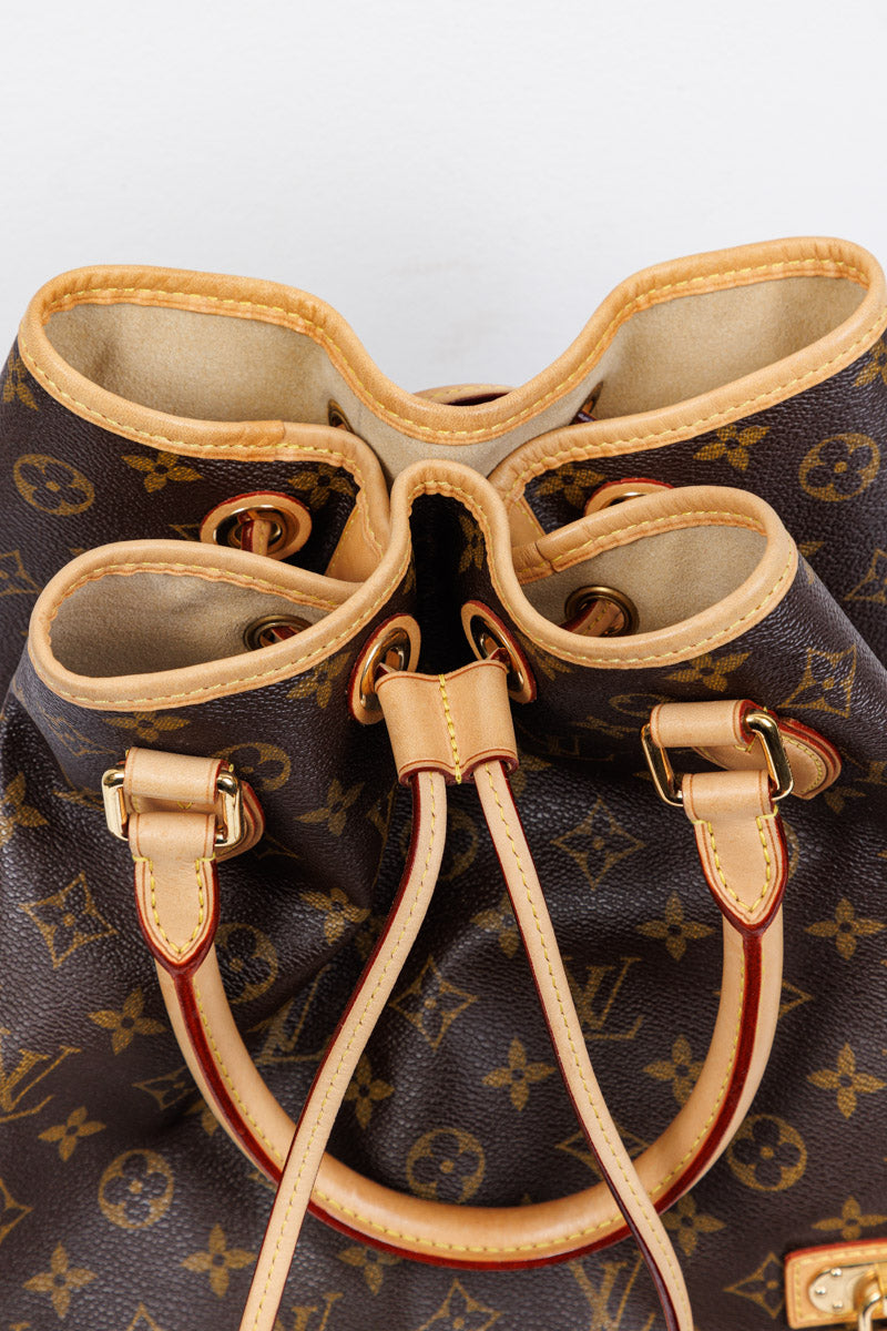 LOUIS VUITTON מונוגרמה בד ניאו חום תיק דלי