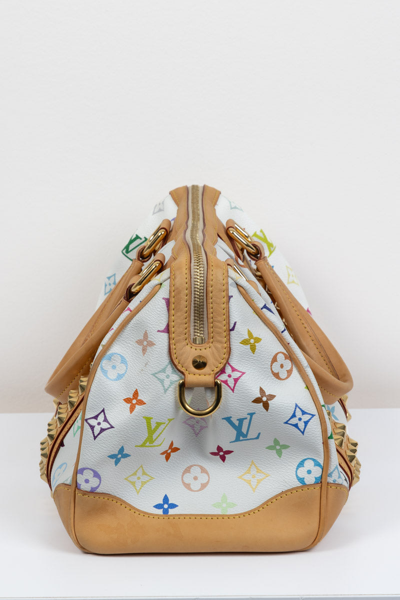 Louis Vuitton White Multicolor Monogram Canvas Courtney MM Bag | Stylish and Timeless Piece