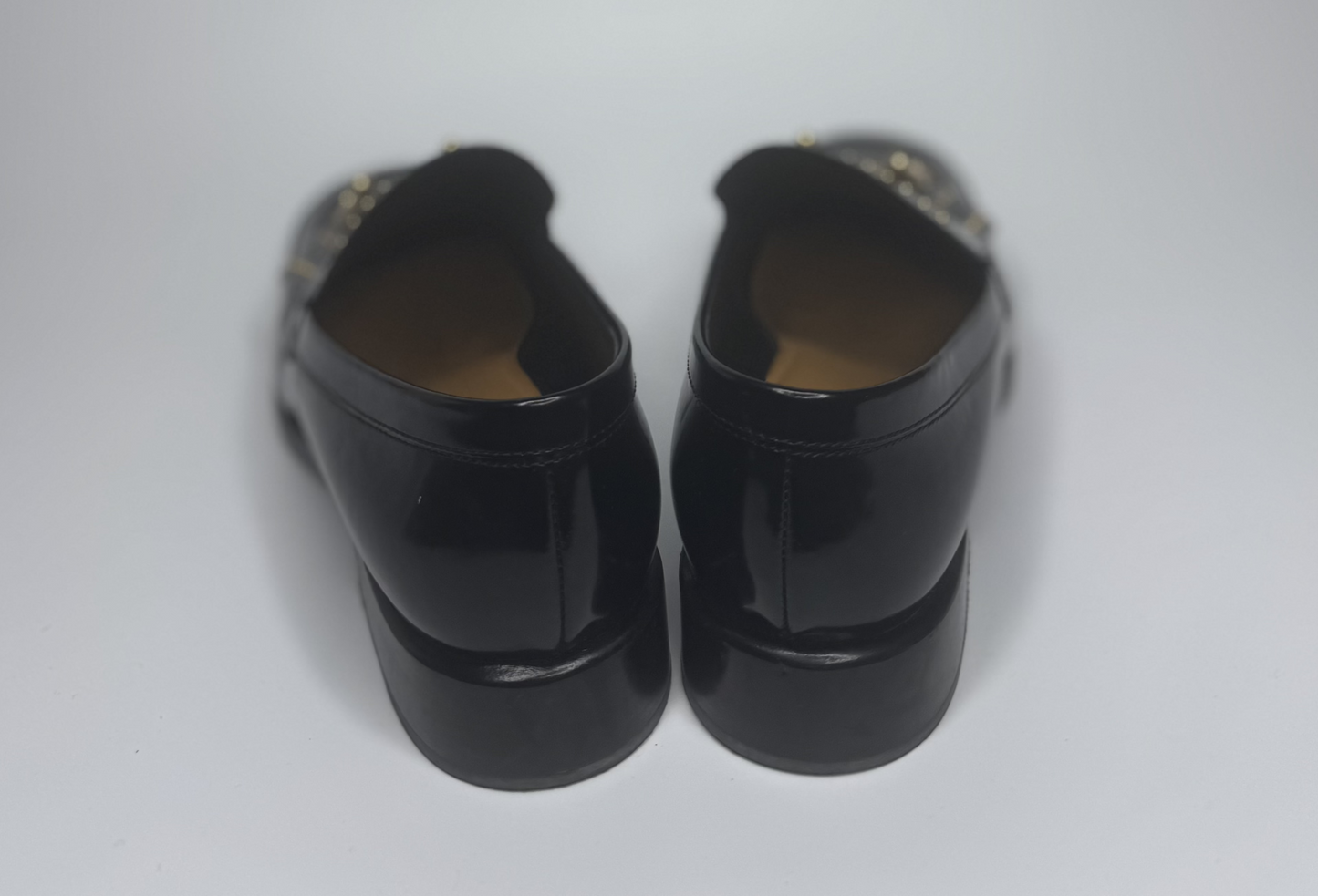 Christian Dior Black Patent Leather Flats – Size 38, Timeless Italian Luxury