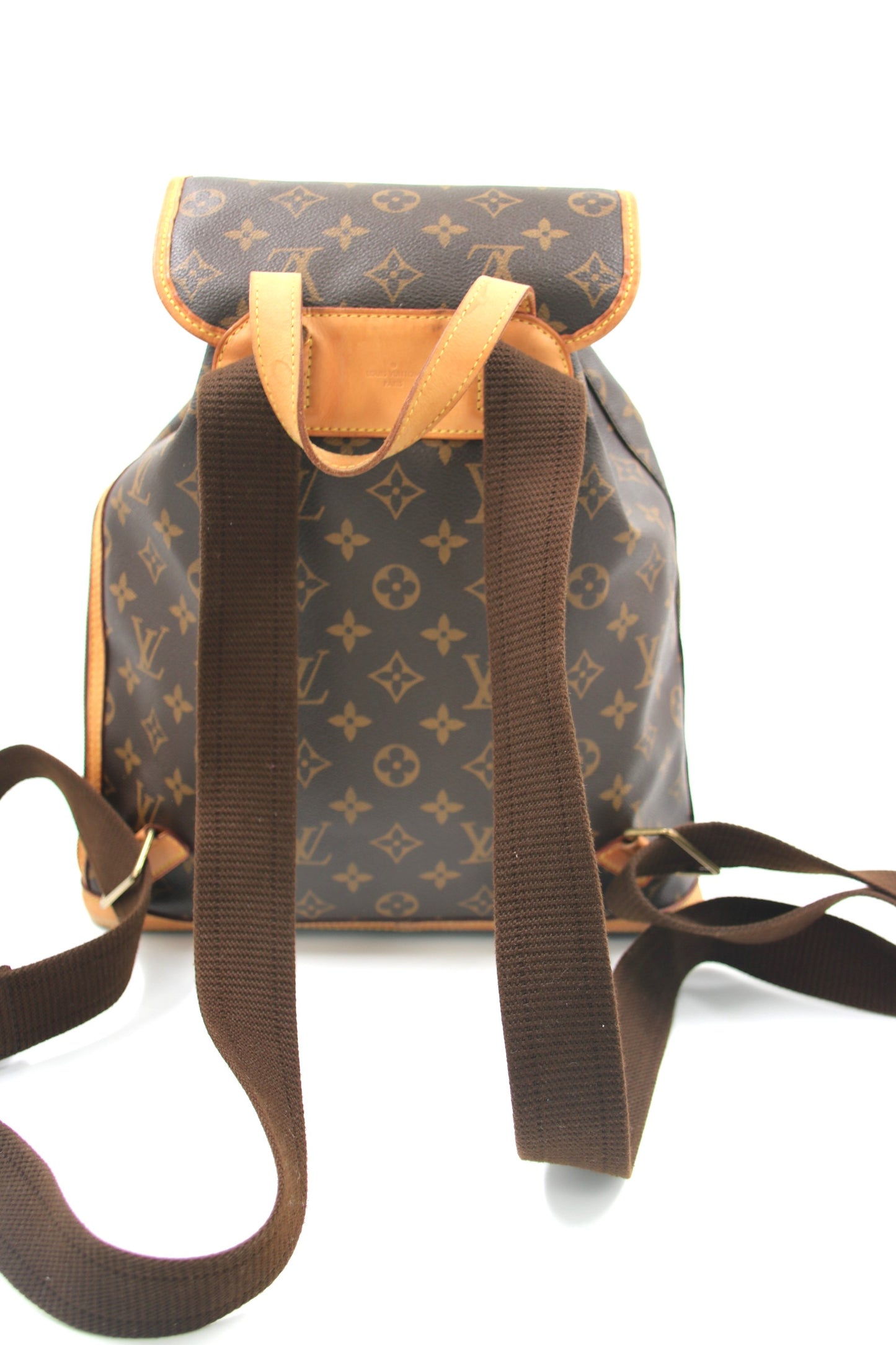 LOUIS VUITTON PARIS Brown Monogram Canvas Sac Bosphore Backpack Bag - Made in France