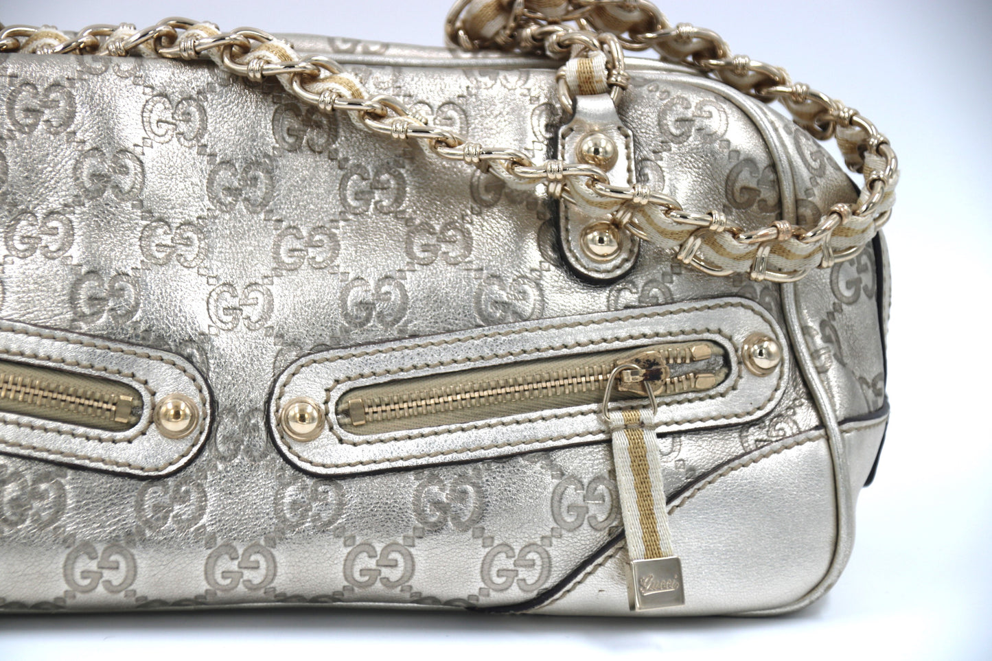 GUCCI Green Python Leather Shoulder Bag | Exquisite Elegance and Luxury