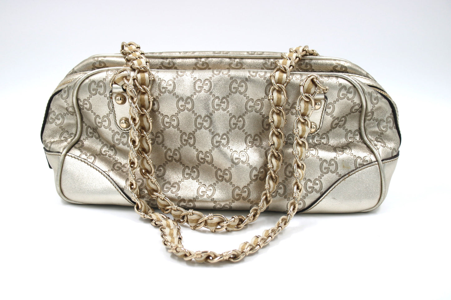 GUCCI Green Python Leather Shoulder Bag | Exquisite Elegance and Luxury