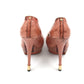 Bold and Luxurious: CESARE PACIOTTI Pink Python Leather Heel Pumps