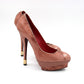 Bold and Luxurious: CESARE PACIOTTI Pink Python Leather Heel Pumps