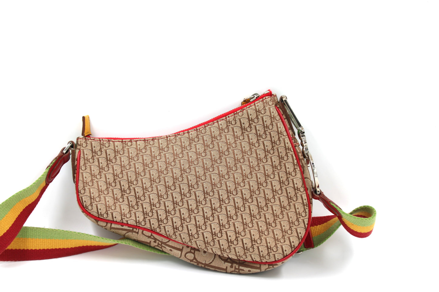 CHRISTIAN DIOR Diorissimo Rasta Saddle Bag