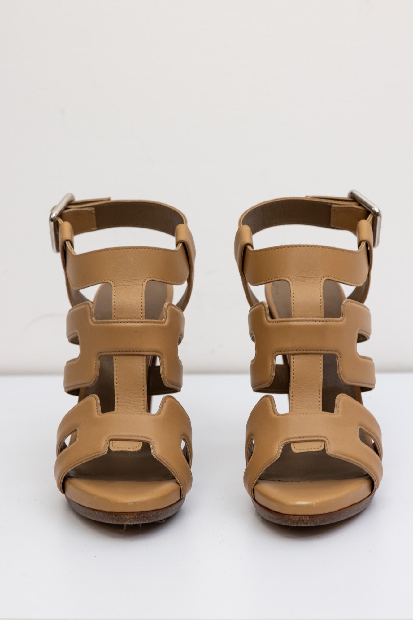 Hermes High Heel Pump Sandal | Tan Brown | Size 36 IT | Made in Italy