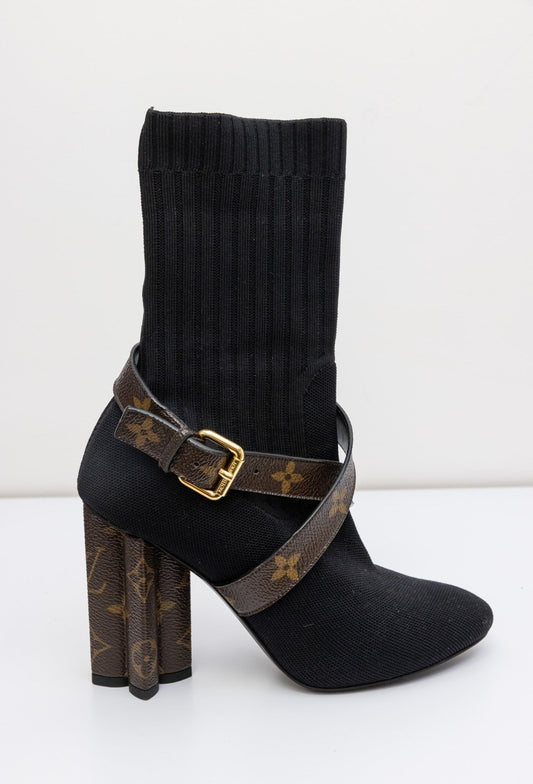 LOUIS VUITTON Silhouette Cloth Ankle Boots | Iconic Style