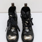 LOUIS VUITTON Black Leather Ankle Boots 