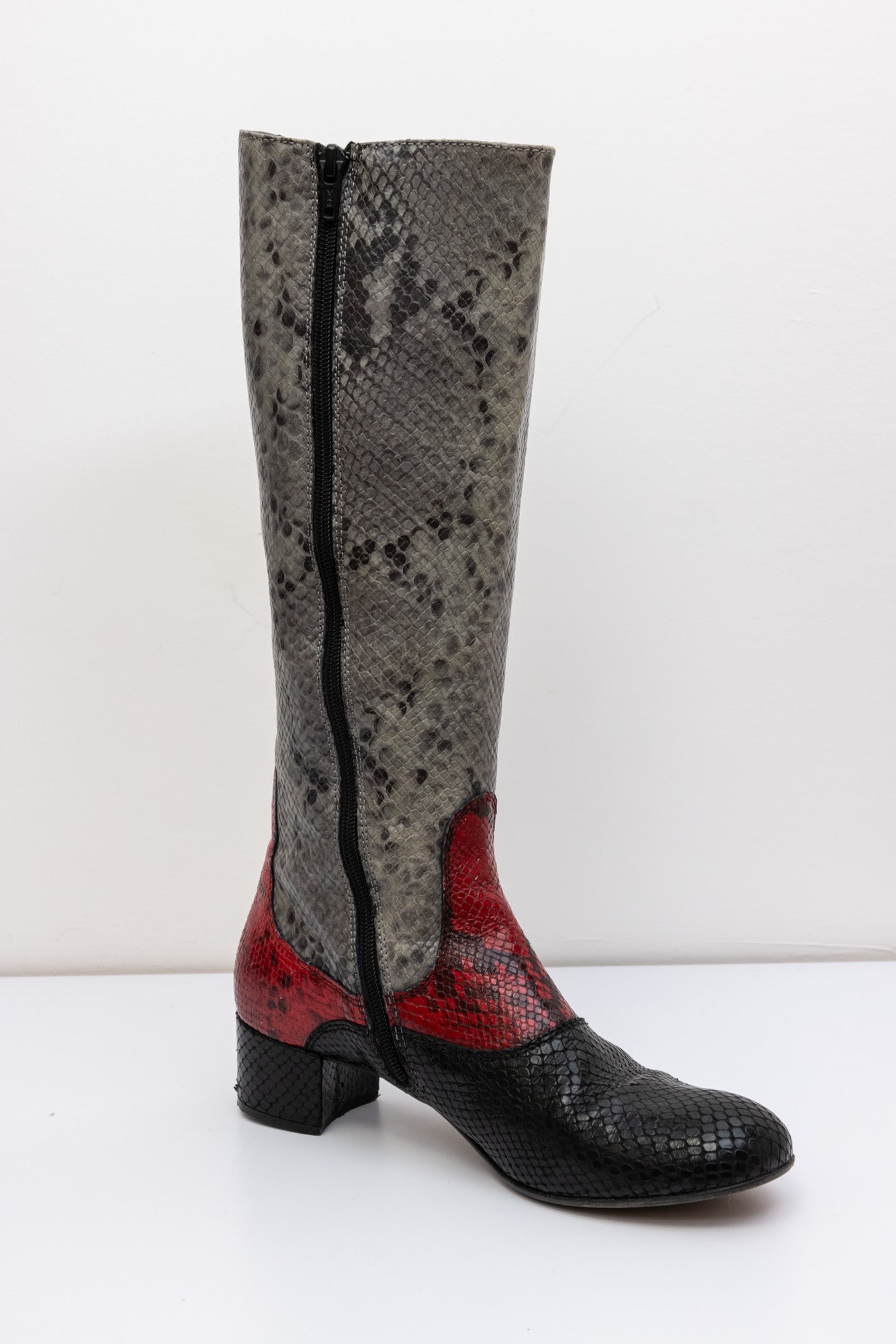 Missouri Crocodile Leather Knee-High Boots | IT 37 | Made in Italy