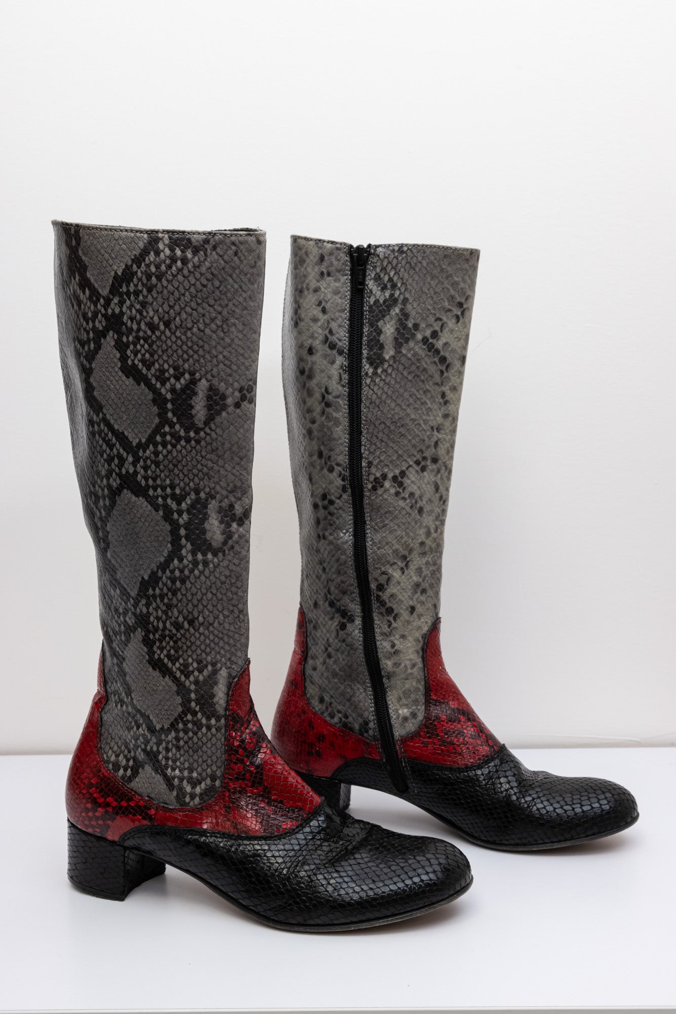 Missouri Crocodile Leather Knee-High Boots | IT 37 | Made in Italy