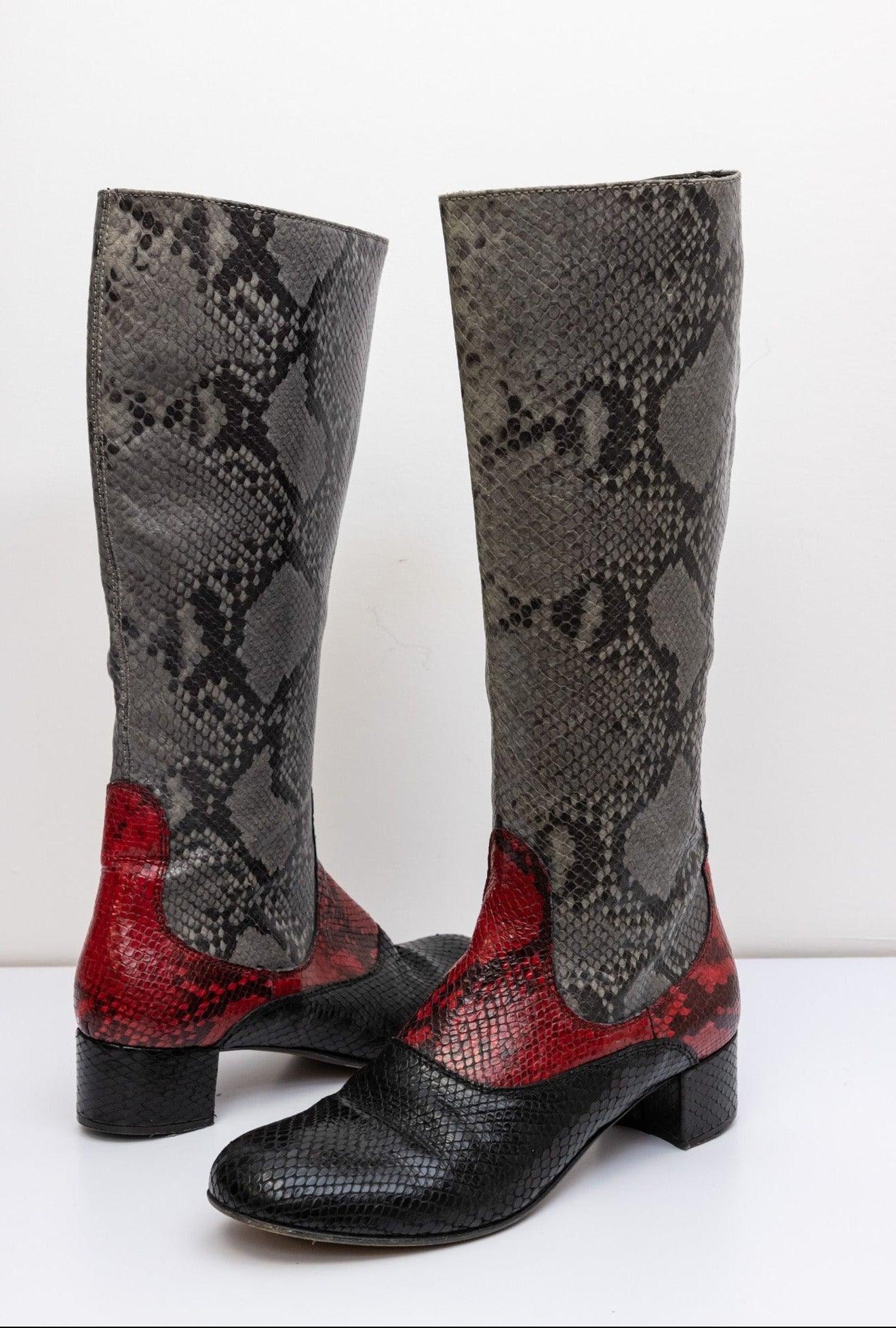 Missouri Crocodile Leather Knee-High Boots | IT 37 | Made in Italy