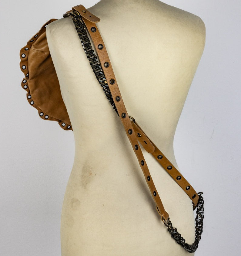 Sac VOYAGE MAZZILLI MICHIELSENS en jean vintage orné de crocodile
