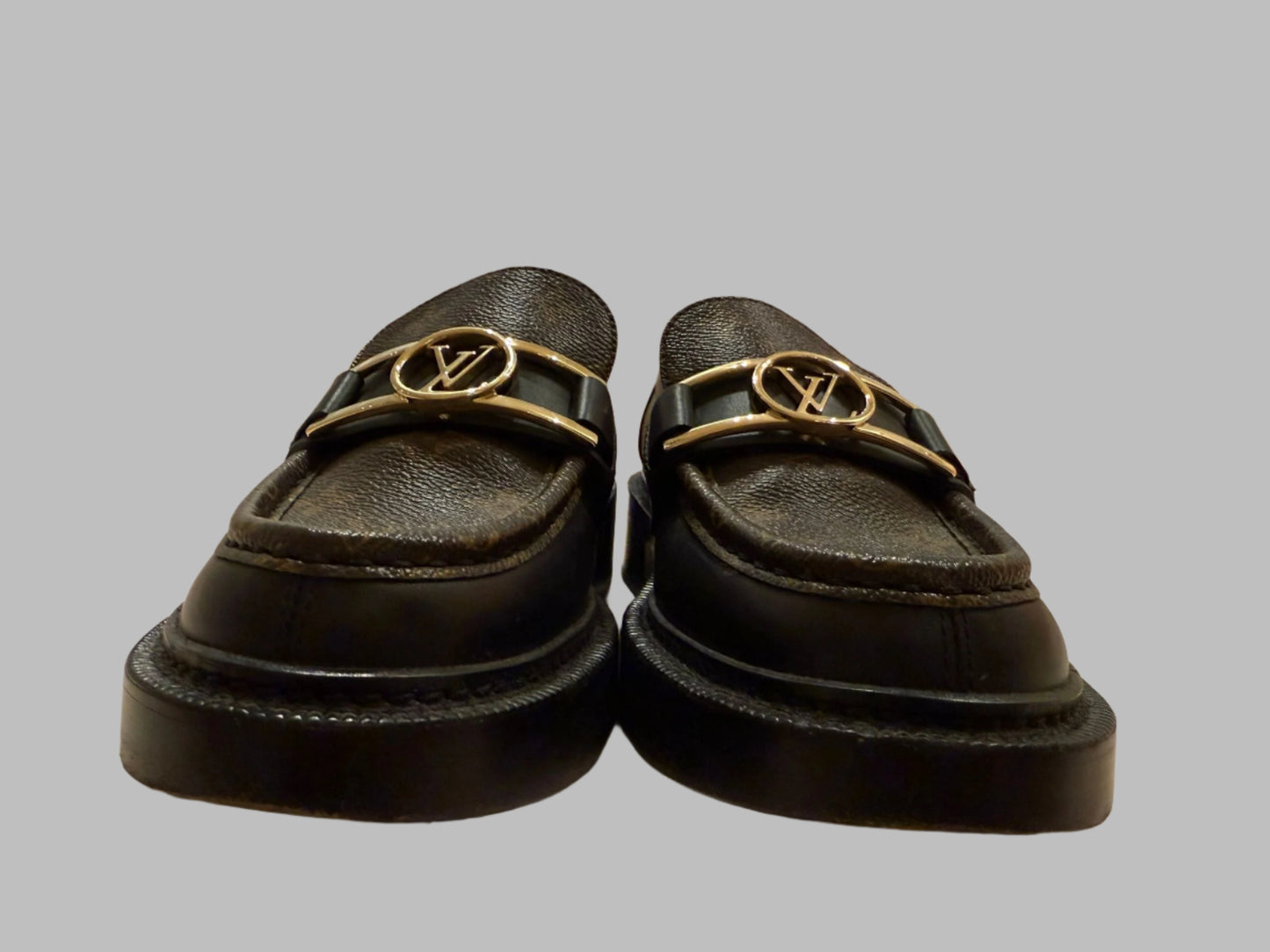 Authentic Louis Vuitton Monogram Loafers – Size 38, Like-New Condition, Worn Once