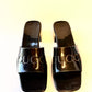 GUCCI Black Rubber Logo Slide Logo-Embossed Sandals Size 38 - New, Never Worn