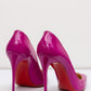 CHRISTIAN LOUBOUTIN Пурпурно-розовые лакированные туфли So Kate