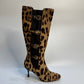 DOLCE & GABBANA Leopard Print Leather Boots 