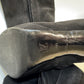 LOUIS VUITTON Black Suede Leather Boots - Size 40 | Excellent Condition - Luxury Footwear