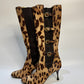 DOLCE & GABBANA Leopard Print Leather Boots