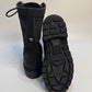 CHRISTIAN DIOR Black Lace Rubber Combat Boots - Size 38 | Excellent Condition