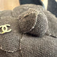 Authentic CHANEL Blue Denim Camellia Slingback Pumps with CC Logo IT 38.5 C Excellent Condition