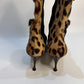 DOLCE & GABBANA Leopard Print Leather Boots - Size 41 | Made in Italy | Luxury Designer Footwear