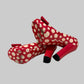 Authentic Louis Vuitton x Yayoi Kusama Red Patent Leather Polka Dot Pumps EU 38 – Collector’s Edition
