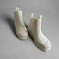 Christian Dior White Genesis ankle Rubber boots size 37