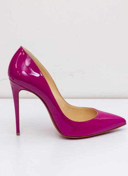 CHRISTIAN LOUBOUTIN Magenta Patent Leather So Kate Pumps