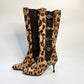 DOLCE & GABBANA Leopard Print Leather Boots 