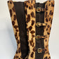 DOLCE & GABBANA Leopard Print Leather Boots - Size 41 | Made in Italy | Luxury Designer Footwear