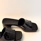 GUCCI Black Rubber Logo Slide Logo-Embossed Sandals Size 38 - New, Never Worn