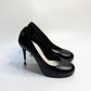 CHANEL Black Leather Pearl Heel Pumps (Size 38.5) | Authentic & Like New