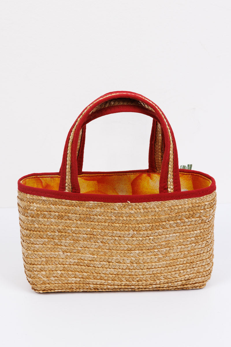 DOLCE & GABBANA Junior Соломенная сумка-тоут с фруктами и цветами