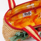 DOLCE & GABBANA Junior Соломенная сумка-тоут с фруктами и цветами