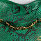 GUCCI Umhängetasche aus grünem Pythonleder | Erlesene Eleganz und Luxus