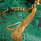 GUCCI Зеленая сумка через плечо из кожи питона | Изысканная элегантность и роскошь