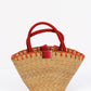 I PINCO PALLINO Соломенная сумка для девочек с красными цветами | Стильная и яркая соломенная сумка для девочек