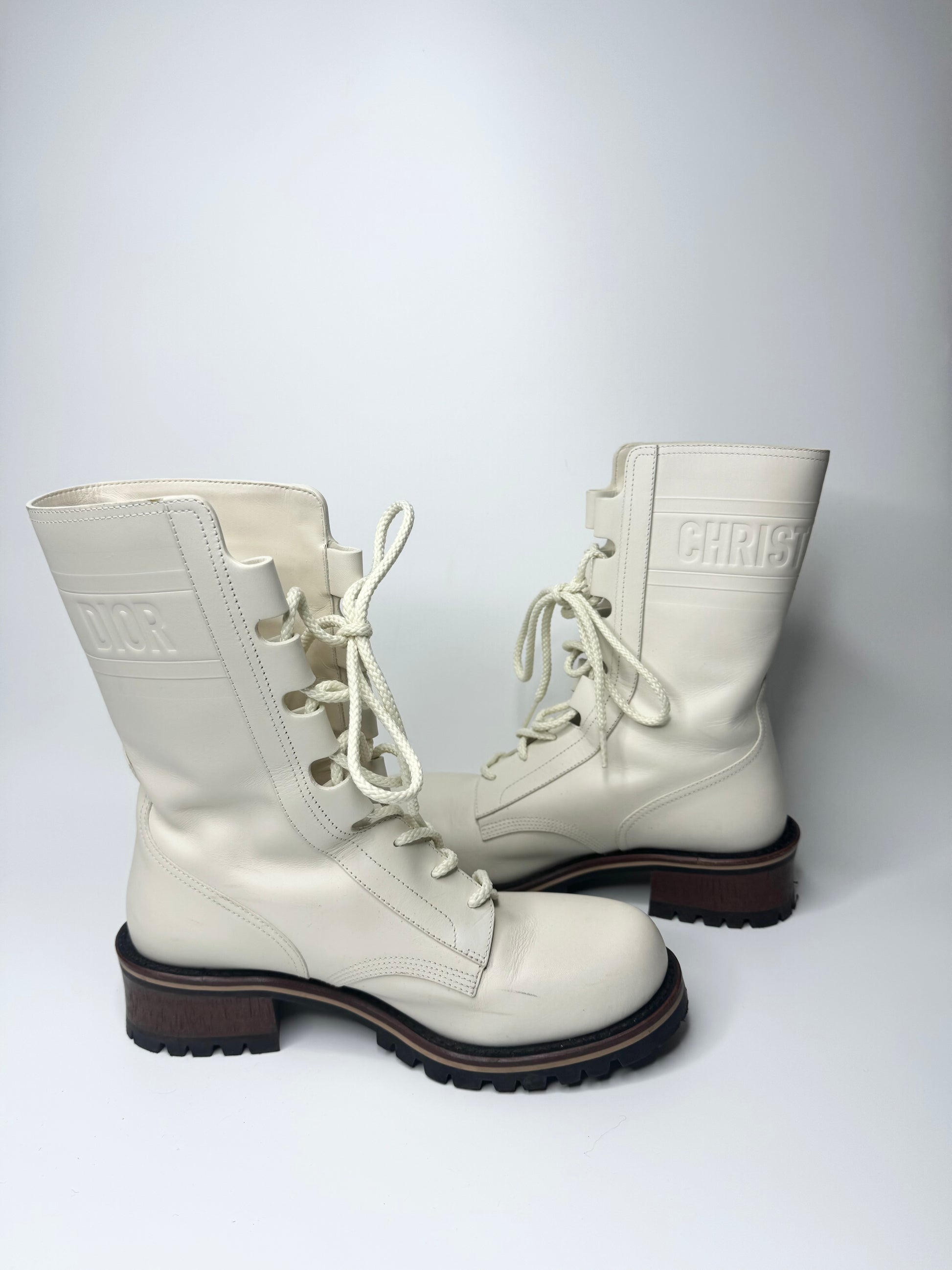 Christian Dior Leather Quest Tall Boots 