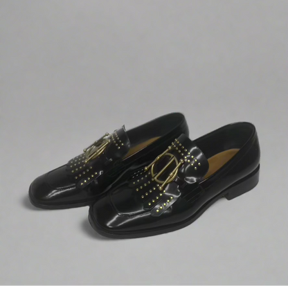 Christian Dior Black Patent Leather Flats