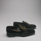 Christian Dior Black Patent Leather Flats – Size 38, Timeless Italian Luxury