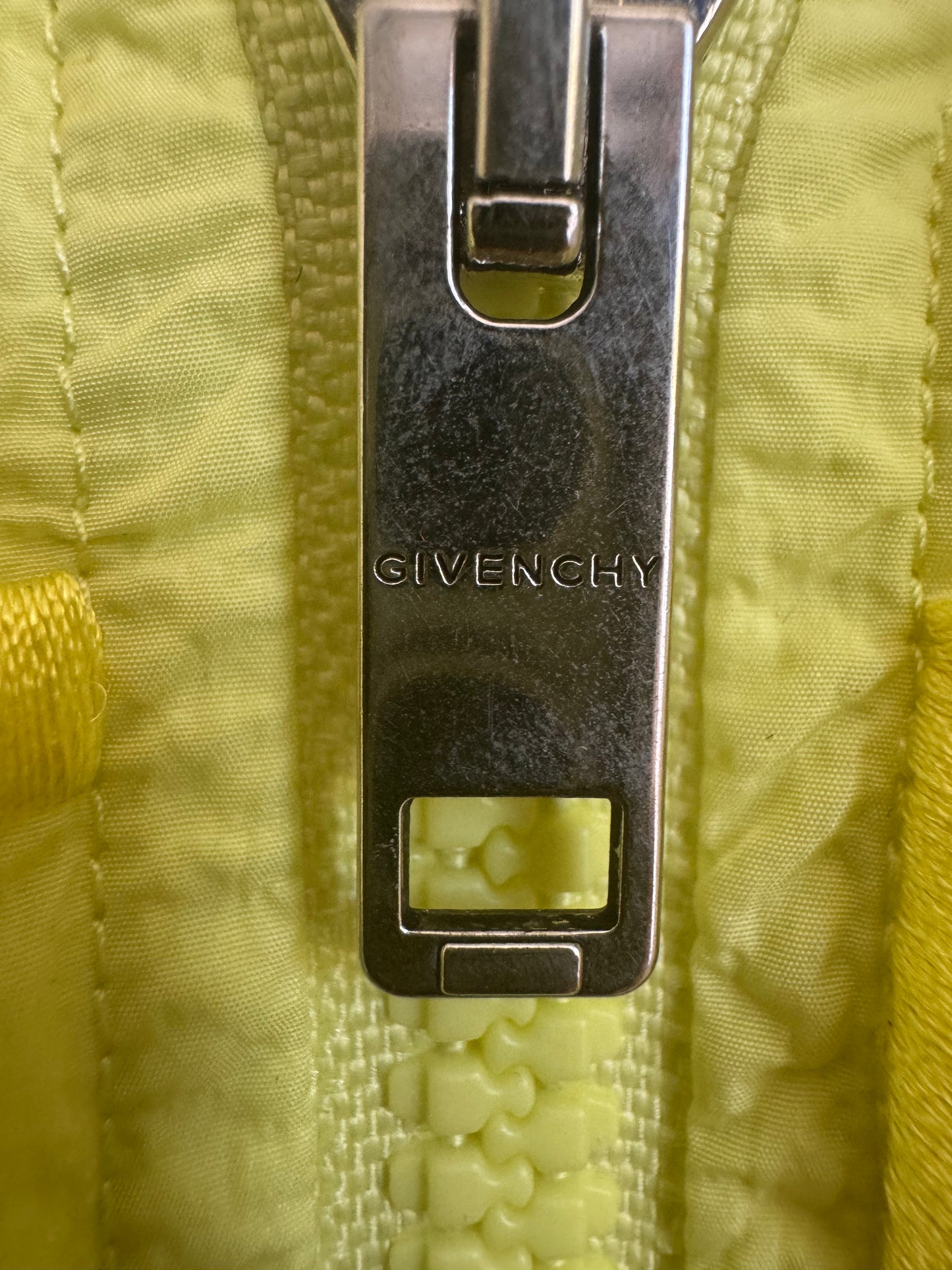 Givenchy Yellow Windbreaker Jacket with Embroidered Logo, Size 40 – New with Tags, Made in Italy